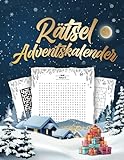 Rätsel Adventskalender 2023: Über 300 Rätsel für Erwachsene (Kreuzworträtsel, Sudoku & mehr)