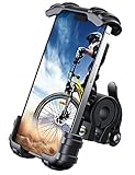 Lamicall Handyhalterung Fahrrad, Handyhalter Motorrad - Universal 360° Fahrrad Halter für iPhone 15/14 Pro Max Plus, SE, 13/12 Pro Max Mini, 11 Pro Max, Xs, XR, X, 8, 7, Samsung S23 S22, Smartphone