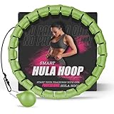 Active 100 Gewichteter Hula Hoop, Infinity Smart Hula Hoops mit 16 Knoten, 360 Grad Auto-Spinning Ballmassage, Infinity Hoop für Erwachsene, Fitnessgerät zur Gewichtsabnahme