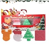 Badebomben Geschenkset, Weihnachten Badekugeln Geschenke, Duschbomben Frauen für Schaumbad, Badeperlen, Badekugel Weihnachtsgeschenke, Badebombe Weihnachtsbaum