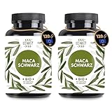 BIO Schwarze Peruanische Maca-Kapseln. 100% Rein, Biologisch Und Ohne Zusatzstoffe. 120 Kapseln Anden-Maca, Energieergänzung Und Verstärker, Völlig Natürlich, Ohne Chemikalien. Vegan. Reine Maca (240)