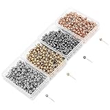 800 Stück Stecknadel Perlen Nadeln Pin Stecknadel Perlkopf Dekonadeln für Deko Nadeln Making Handwerk