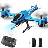 VATOS Hubschrauber Ferngesteuert 2.4G All in 1 Super Funktion RC Helikopter, Hindernisvermeidung 360° Flip LED Licht, Indoor, Spielzeug Kinder Geschenke Jungen Erwachsene