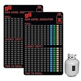 2 Stück Gasflaschen Füllstandsanzeige,Magnetisch Füllstandsanzeige Gasflasche,Geeignet für Propangas,Butangasflaschen,Gasherdflaschenflüssigkeit