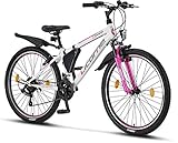 Licorne Bike Guide Premium Mountainbike in 26 Zoll - Fahrrad für Mädchen, Jungen, Herren und Damen - 21 Gang-Schaltung