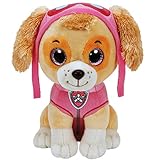 PAW PATROL Auswahl Plüsch-Figuren mit Glitzeraugen | 24 cm | Softwool, Figur:Skye