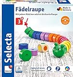 Selecta 63005 Fädelraupe, Würfel- und Fädelspiel,3 Jahre...