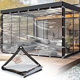 Plane Durchsichtig für Außenbereich 2 * 3m,Plane...