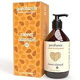 GONATURALS® Mandelöl BIO | 100% süß, rein und kaltgepresst | 250ml | Gesicht, Körper, Haar, Bart, Nägel | Vegan und Cruelty Free Almond Oil