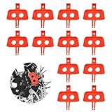 beejune 12 Stück Fahrrad Transportsicherung Scheibenbremsen Abstandshalter, Scheibenbremse Fahrrad Distanzstück, Fahrradbremse Distanzstück, Radsportzubehör, Für MTB Fahrradzubehör