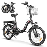 SAMEBIKE 20 Zoll E Bike Elektrofahrrad Fat Tire E-Fahrrad klapprad 36V/12Ah Akku,Off-Road Mountainbike City EBike Herren Damen(CY20) (schwarz)