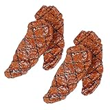 Yardwe 4 Stck. Ministeak Künstliche Steak-Foto-Requisite Künstliche Lebensmittel-Requisiten braten Grill tischdeko esstisch Requisiten für gefälschte Steaks falsches Fleisch PVC