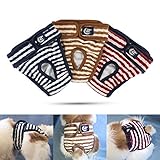 NAMSAN Hunde Windeln 3 Stück Waschbare Schutzhose für Hündinnen Einstellbare Hunde Höschen für Urin Inkontinenz/Untrainierte Welpen/Läufigkeit Hündin - XL