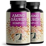 Aminosäuren Komplex hochdosiert - 480 Tabs. mit 6.000 mg Aminosäuren pro Tag - 9 essentielle Aminosäuren (EAA) + Taurin, Carnitin & Glycin - laborgeprüft mit Analyse-Zertifikat - 100% vegan
