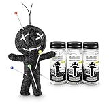3er-Pack: Voodoo Doll in Dose | lustige Mini-Voodoo-Puppe to go | ARBEITSWELT Voodoo-doll | imaginäre Strafen für 'geliebte' Chefs, 'sympatische' Kollegen und andere 'Lieblingsmenschen' auf der Arbeit