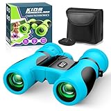 Fernglas Kinder 8X21 mit Vogelbeobachtungs-Buch, Mini Fernglas Kinder Spielzeug ab 3-12 Jahre, Outdoor Spielzeug Fernrohr Ostergeschenke für Kleine Junge - Konzert, Fußballspiel‌, Wandern