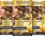 Syoss Oleo Intense Öl-Coloration 7-10 Naturblond Stufe 3 (115 ml), dauerhafte Haarfarbe mit pflegendem Öl, Coloration ohne Ammoniak