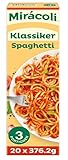 MIRÁCOLI Fertiggerichte Klassiker Spaghetti, 3 Portionen,...