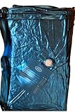 WABEZU Einzelner Dual Wasserkern Vinyl Wasserbettmatratze 100x220 cm blau für 200x220 cm Softside Wasserbett (F4 90% Beruhigung)