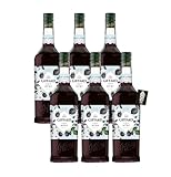 Giffard 6er-Set Brombeere Sirup Sirop Mure Blackberry Syrup 6x1L
