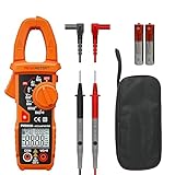 Digitale Stromzange Auto Ranging Multimeter Amp Voltage Tester Messen AC Strom 600 A, AC/DC Spannung, Widerstand, NCV, LPF, Dioden, Kontinuität und Hintergrundbeleuchtung für Elektriker