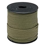 Flandria 412 K Spule Seil, aus Polypropylen, geflochten, Ø 3 mm, ± 100 m, khaki