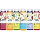 LiveFresh Saft Probierpaket | 6 kaltgepresste Wellness Säfte (250ml) | Aus frischem Obst & Gemüse | Reich an Vitaminen | Ohne Zucker & Zusätze | Inkl. 1,50€ Einwegpfand