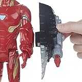 Marvel Avengers Titan Hero Serie Iron Man, 30 cm große Actionfigur mit Titan Hero Power FX Port