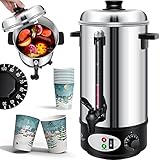 KESSER® Glühweinkessel 8L Edelstahl Inkl. 10x Becher...