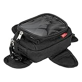 Louis Tankrucksack Motorrad Magnet/Bauchtasche, 1 Liter, Klarsichtfenster für Motorrad Navi & Handy, Verwendbar als Tanktasche & Gürteltasche, Bauchgurt Abnehmbar