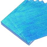 QUARKZMAN 75 Blatt Glitzer Origami Papier 4x4 Zoll Glänzendes Funkelndes Quadratisches Faltblatt 10x10cm Schillerndes Papier für DIY Kunst, Handwerk Dekor, Dunkelblau