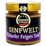 Altenburger Original Senfonie Premium Scharfer Feigen Senf 180 ml, scharfer Senf verfeinert mit Feigen Fruchtaufstrich