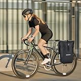 ENJOHOS 3 in 1 Fahrradtasche - Rucksack - Schultertasche,Multifunktionale wasserdichte 25 L Fahrradrucksack Gepäckträger, Gepäckträgertasche & Umhängetasche für Fahrrad Gepäckträger