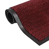 CIADAZ Schmutzfangmatte, Fussmatte, Fußmatte, Eingangsteppich, Schmutzmatte, Schutzmatten, Teppich Eingang, Rechteckig Getuftet 60x90 cm Rot