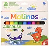 Malinos 300914 Airbrush Rainbow, Pustestifte, Regenbogen...