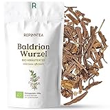 BIO Baldrian Tee 100g (50 Tassen) | Baldrianwurzel geschnitten, Baldriantee, Valeriana officinalis REPLANTEA®