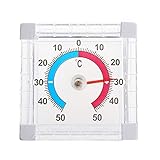 Temperatur-Thermometer, Fenster, Innen- und Außenbereich, Wand, Gewächshaus, Garten, Zuhause, Thermometer, Erwachsene, Stirnraum