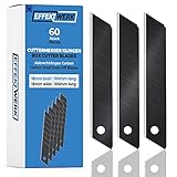 Effektwerk Cuttermesser-Klingen (Schwarz, 60er-Pack),...