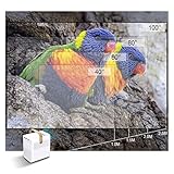 Weihnachtsprojektor beleuchtet im Freien, Mini-Projektor 1920 x 1080p Tragbarer LED-Beamer 4K-Video-Heimkino-Kindgeschenk for Heimunterhaltung Helle, klare Projektion ( Color : ET30W Battery , Size :