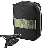 Fahrrad-Satteltasche – Mountainbike-Satteltasche, Aufbewahrungstasche für Rennradfahren, für Jungen und Mädchen, Tag und Nacht, Radfahren unter dem Sitz, Organizer für Taschenlampe, Sonnenbrille