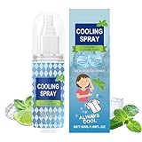 Tktouci Kühlender Body Spray | Erfrischender Kältespray 50ml | Tragbare Kühlung Für Sport Reisen Camping Sommer Radfahren Picknick