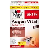 Doppelherz Augen Vital – Mit Vitamin A und Zink als Beitrag zum Erhalt der normalen Sehkraft – 90 Kapseln