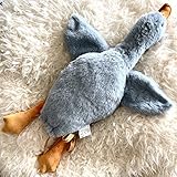 Tanha Gans Kuscheltier, Kuscheltier Gans, Kuscheltier Plushie, Kawaii Kuscheltier Plush, Ente Kuscheltier, Großes Gänse-Stofftier (Den grauen., 49cm)