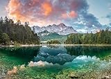 Ravensburger Puzzle 12000358 - Zugspitze am Eibsee - 1000 Teile Puzzle für Erwachsene und Kinder ab 14 Jahren, Puzzle mit Landschaft und Natur
