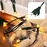 hellum Lichterkette 20 LED, 2,85m Länge, Lichterkette innen, klassisch warmweiß,