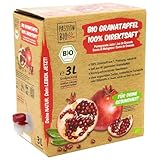 Bio Granatapfelsaft, 3 Liter, naturtrüb – 100% Bio...