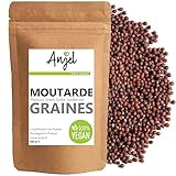 100% natürliche braune Senfkörner - ganze schwarze Samen für hausgemachten Senf - NCA (250)