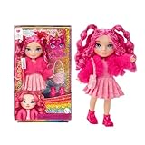 Rainbow High Littles - Magenta Monroe - Kleine, Bewegliche Modepuppe - Rosa 14 cm Große Puppe mit Handtasche und Magischem Kätzchen - für Kinder und Sammler
