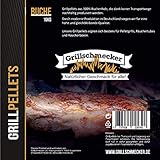 Grillschmecker Grillpellets -10kg Sack- Holzpellets aus 100% Reiner Buche für Grill, Pelletofen & Smoker