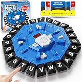 Wortspiel, Brettspiele für Kinder und Erwachsene mit 2 Modi, 24 Tasten Buchstaben Drücken Familienspiel Partyspiele mit Deutscher Aussprache,Puzzlespiel für Jungen und Mädchen ab 3 Jahren,2–8 Spieler